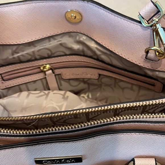 Calvin Klein Blush and Taupe Satchel - Picture 4 of 14